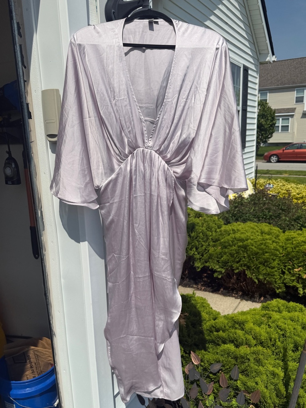 ASOS Soft Lavender Satin Dress
